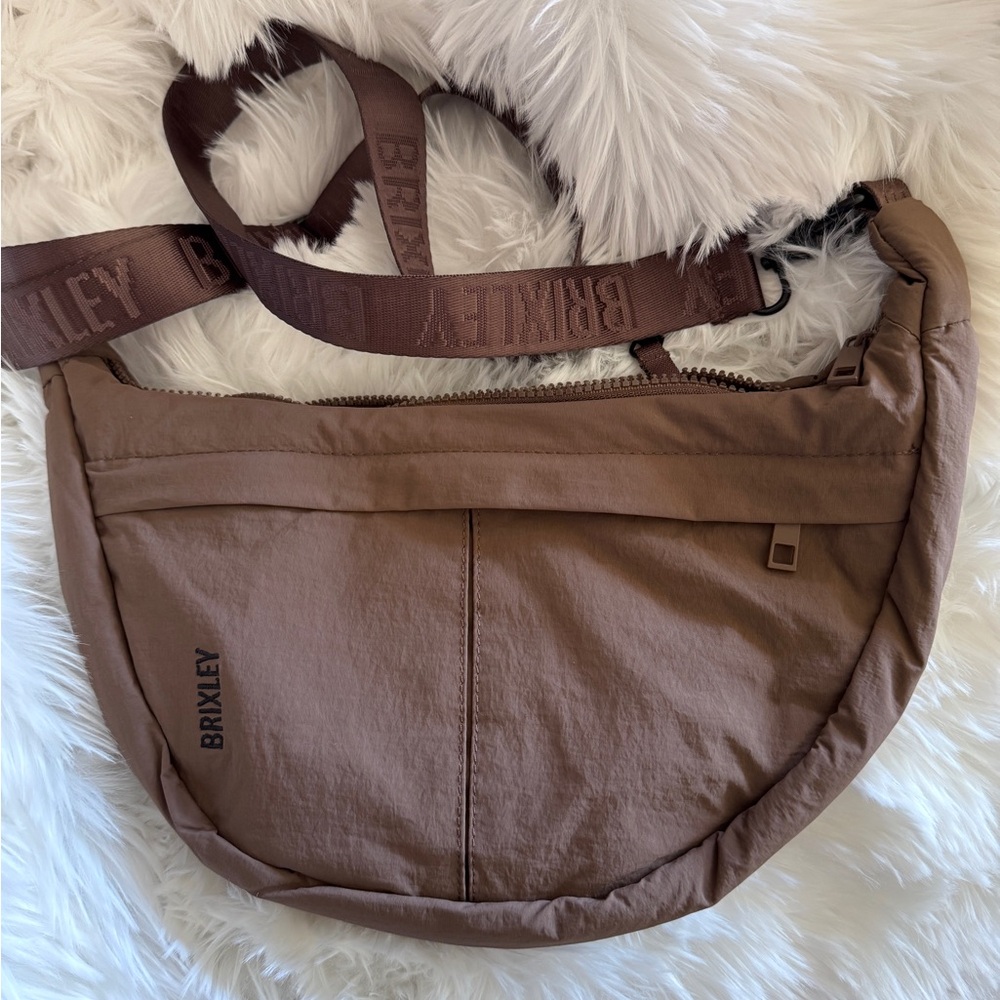Brixley Brown Crescent Crossbody Bag - Brown
